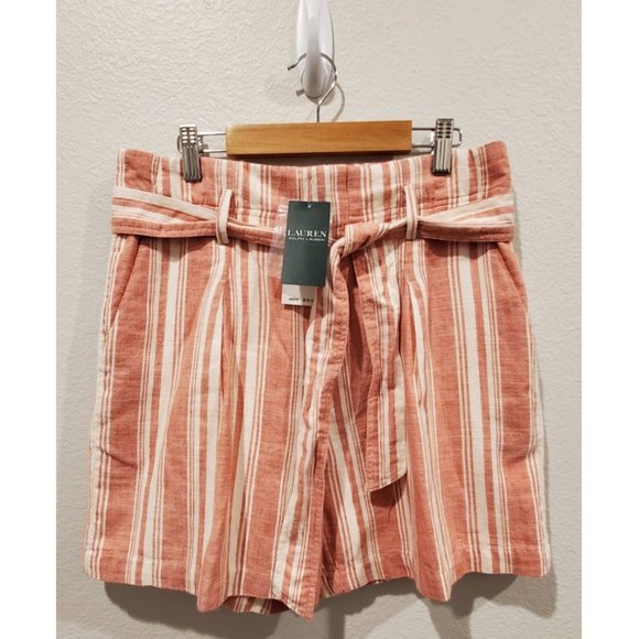 LAUREN RALPH LAUREN Striped Cotton Shorts - Picture 1 of 3